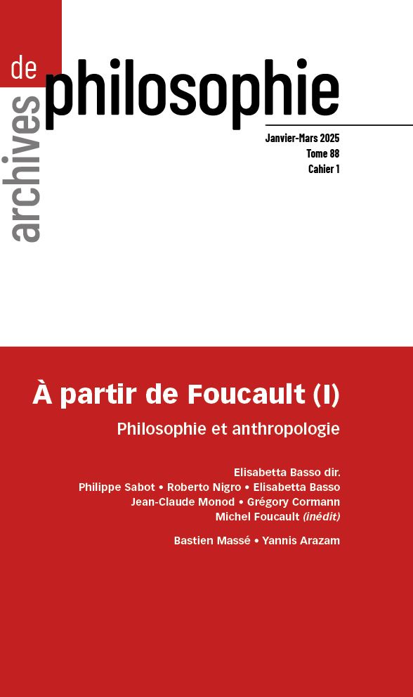À partir de Foucault (I) – Philosophie et anthropologie
