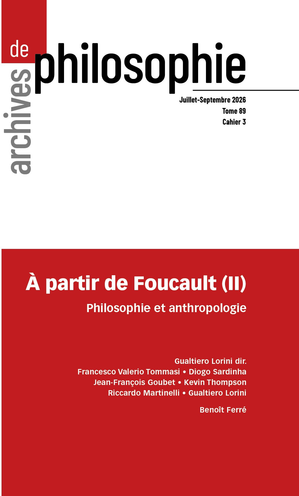 À partir de Foucault (II) – Philosophie et anthropologie