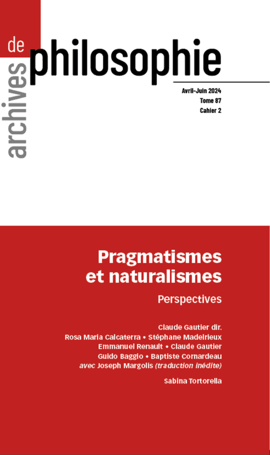 Pragmatismes et naturalismes – Perspectives