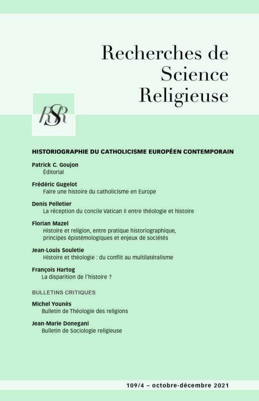 Historiographie du catholicisme européen contemporain