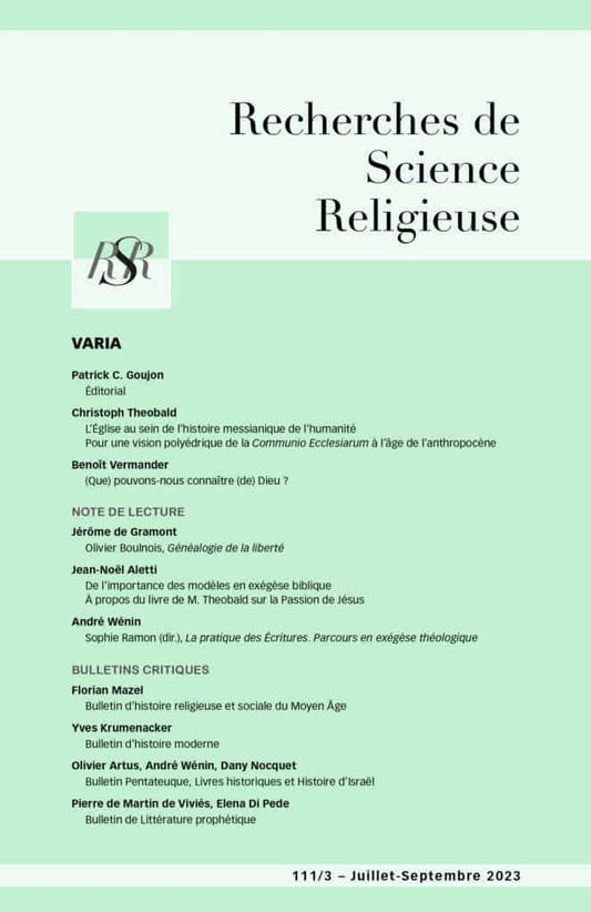 Recueil de « varia »